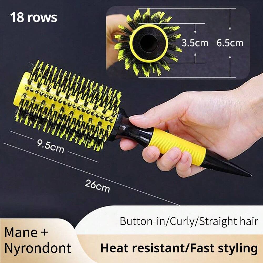 Brazilian Yellow Round Brush