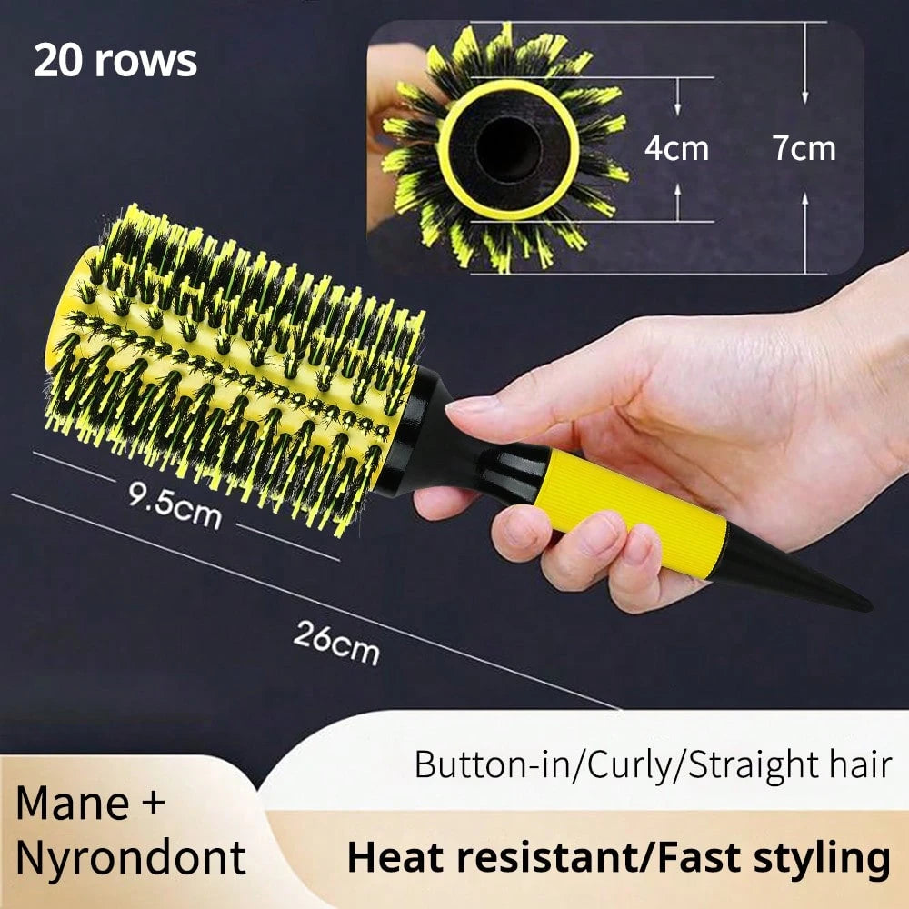 Brazilian Yellow Round Brush