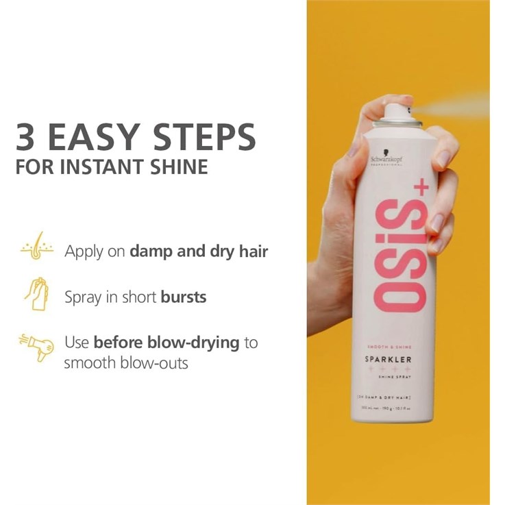 Schwarzkopf OSiS+ Sparkler Shine Hair Spray - 300ml