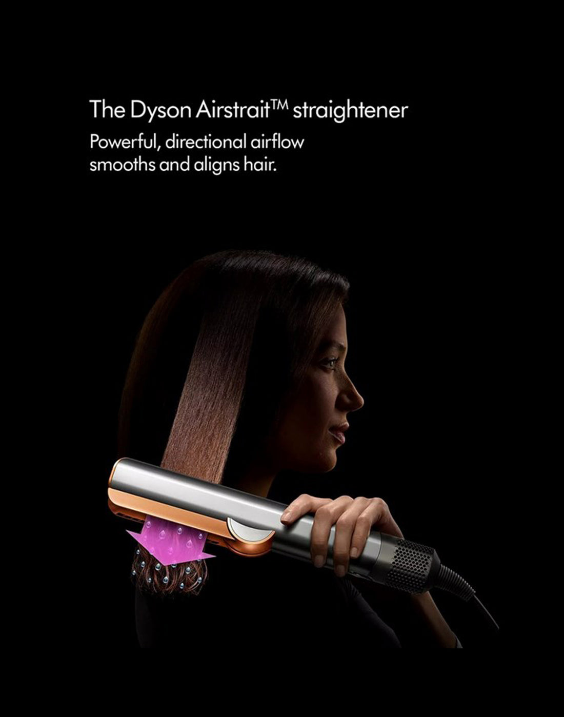 Dyson Airstrait Straightener Bright Nickel / Bright Copper