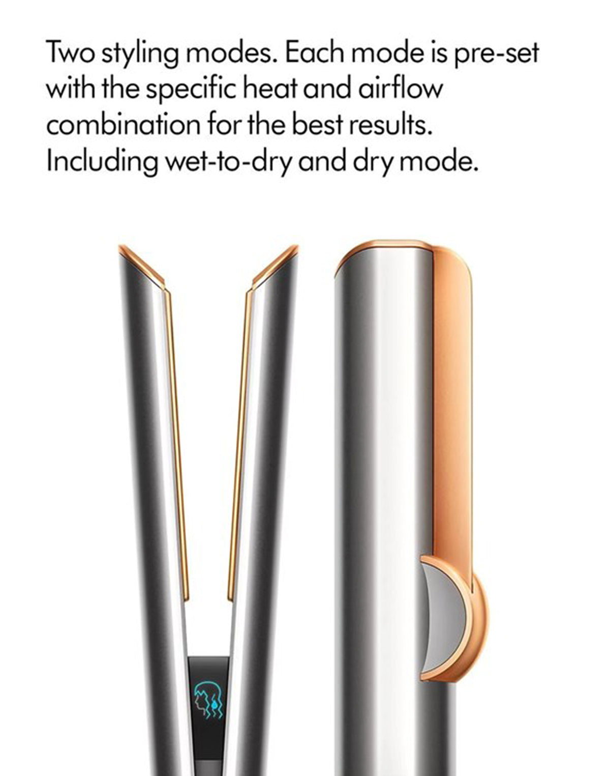 Dyson Airstrait Straightener Bright Nickel / Bright Copper